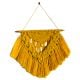 Handcrafted Yellow Cotton Wall Decor